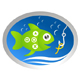 Fisch mit Tasten einer Console